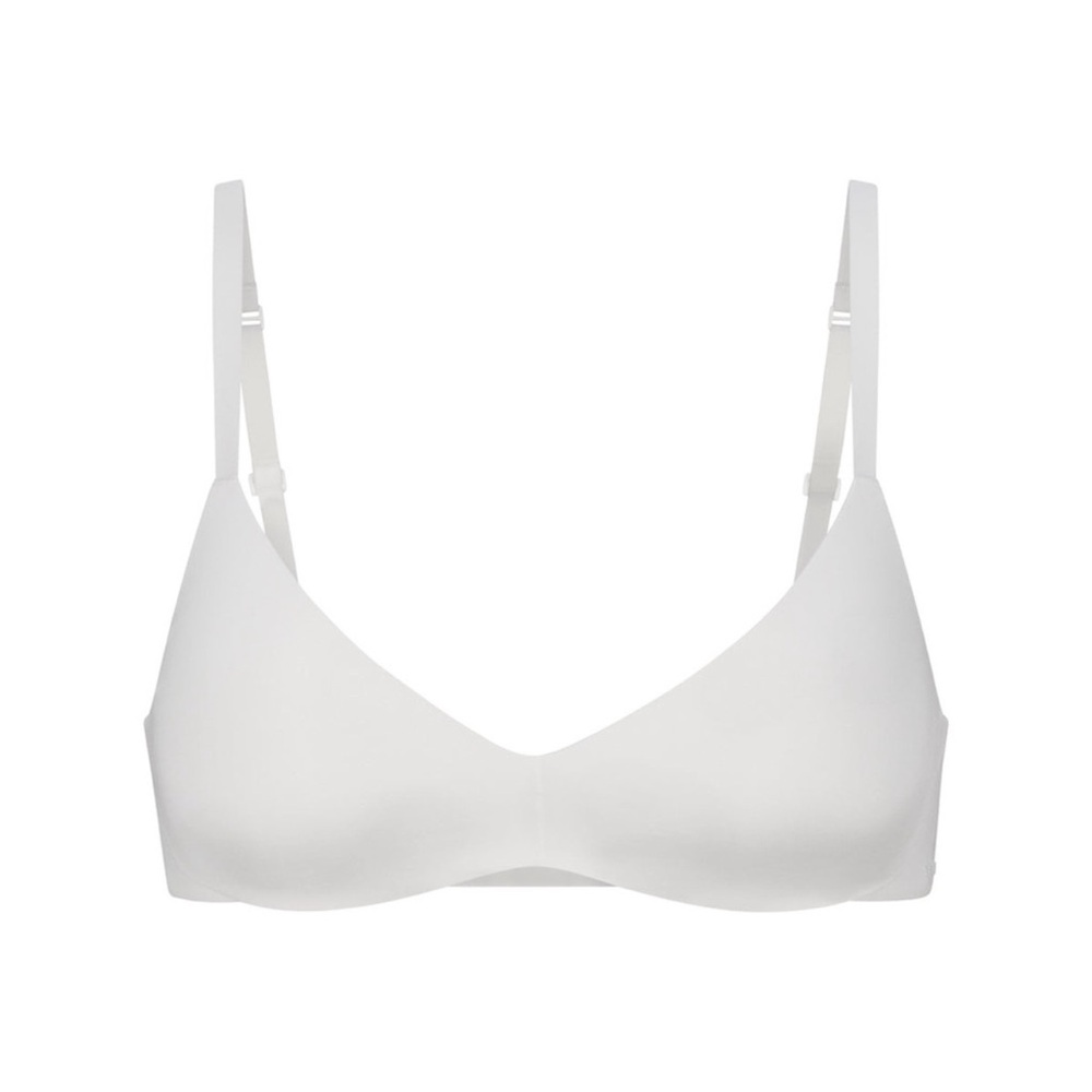SKIMS WIRELESS FORM PUSH UP PLUNGE BRA IN MARBLE 38D